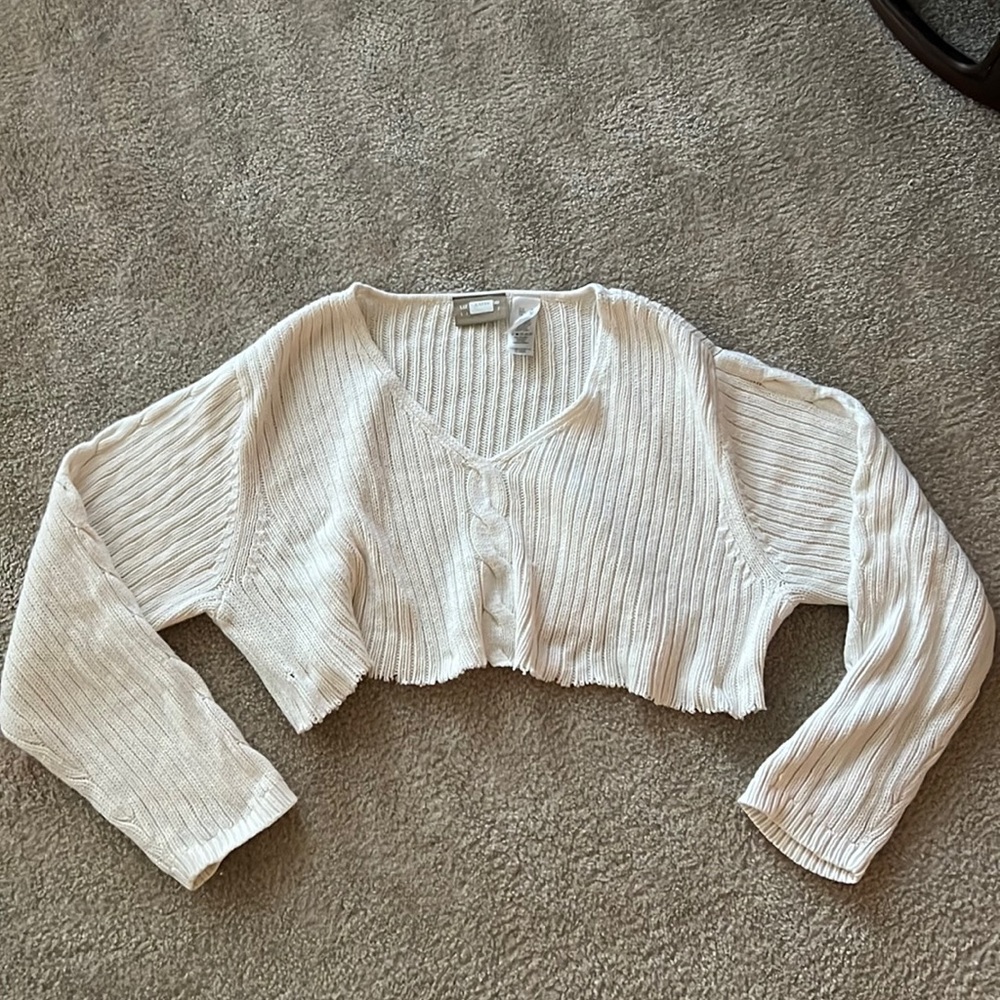 Liz Claiborne size XL cropped knit sweater